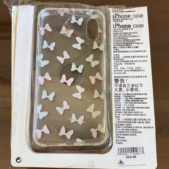 Minnie bow iPhone X/Xs Case - Picture 2 of 2